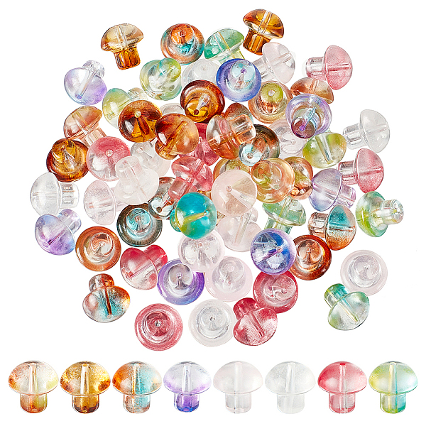 PandaHall PH 80pcs Mushroom Glass Beads 8 Colors Transparent Glass Beads Mushroom Craft Beads Lampwork Mushroom Bead for Jewelry DIY Craft..., Multicolor
PandaHall PH 80pcs Mushroom Glass Beads 8 Colors Transparent Glass Beads Mushroom Craft Beads Lampwork Mushroom Bead for Jewelry DIY Craft..., Multicolor