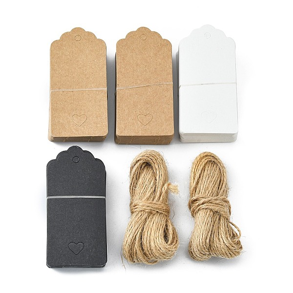 PandaHall Jewelry Display Paper Price Tags, with Jute Twine Set, Mixed Color, 95x45mm Paper Multicolor
PandaHall Jewelry Display Paper Price Tags, with Jute Twine Set, Mixed Color, 95x45mm Paper Multicolor
