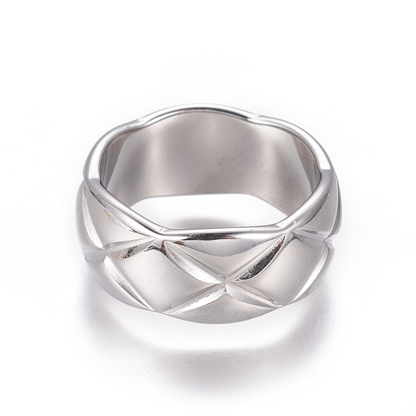PandaHall 304 Stainless Steel Finger Rings, Wide Band Rings, Stainless Steel Color, Size 6~10, 16~20mm 304 Stainless Steel
PandaHall 304 Stainless Steel Finger Rings, Wide Band Rings, Stainless Steel Color, Size 6~10, 16~20mm 304 Stainless Steel