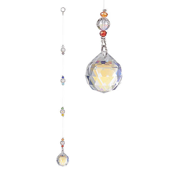 PandaHall Glass Teardrop Pendant Decorations, Suncatchers Hanging, with Glass Beads and 304 Stainless Steel Rings, 260mm Glass Teardrop
PandaHall Glass Teardrop Pendant Decorations, Suncatchers Hanging, with Glass Beads and 304 Stainless Steel Rings, 260mm Glass Teardrop