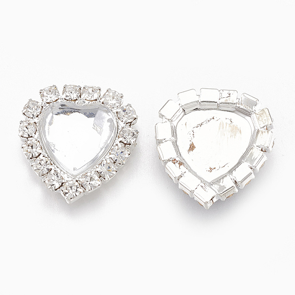 PandaHall Acrylic Rhinestone Cabochons, with Brass Rhinestone Findings, Faceted, Heart, Silver Color Plated, Clear, 16x15.5x4mm Acrylic...
PandaHall Acrylic Rhinestone Cabochons, with Brass Rhinestone Findings, Faceted, Heart, Silver Color Plated, Clear, 16x15.5x4mm Acrylic...