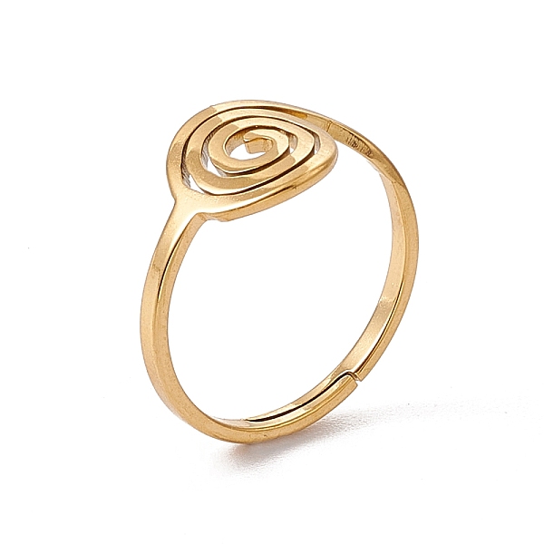 PandaHall Ion Plating(IP) 201 Stainless Steel Vortex Adjustable Ring for Women, Real 18K Gold Plated, US Size 6 1/2(16.9mm) 201 Stainless...
PandaHall Ion Plating(IP) 201 Stainless Steel Vortex Adjustable Ring for Women, Real 18K Gold Plated, US Size 6 1/2(16.9mm) 201 Stainless...