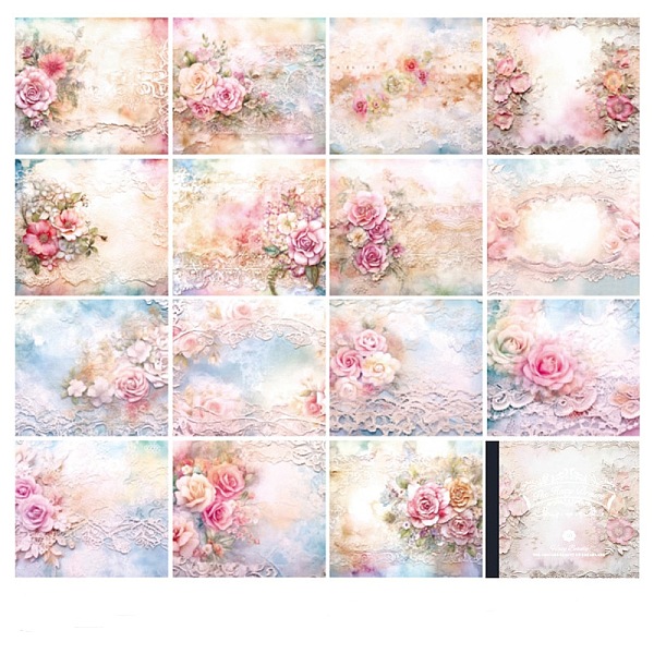 PandaHall 30 Sheets Vintage Flower Lace Scrapbook Paper Pads, for DIY Album Scrapbook, Greeting Card, Background Paper, Rectangle, Pink...
PandaHall 30 Sheets Vintage Flower Lace Scrapbook Paper Pads, for DIY Album Scrapbook, Greeting Card, Background Paper, Rectangle, Pink...