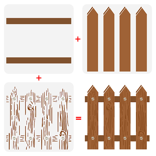 PandaHall 3Pcs 3 Styles PET Hollow Out Drawing Painting Stencils, for DIY Scrapbook, Photo Album, Fence Pattern, 300x300mm, 1pc/style...
PandaHall 3Pcs 3 Styles PET Hollow Out Drawing Painting Stencils, for DIY Scrapbook, Photo Album, Fence Pattern, 300x300mm, 1pc/style...