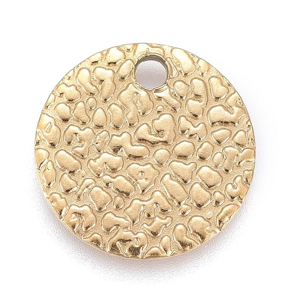 PandaHall Ion Plating(IP) 304 Stainless Steel Charms, Textured, Laser Cut, Flat Round, Light Gold, 12x1mm, Hole: 1mm 304 Stainless Steel...
PandaHall Ion Plating(IP) 304 Stainless Steel Charms, Textured, Laser Cut, Flat Round, Light Gold, 12x1mm, Hole: 1mm 304 Stainless Steel...