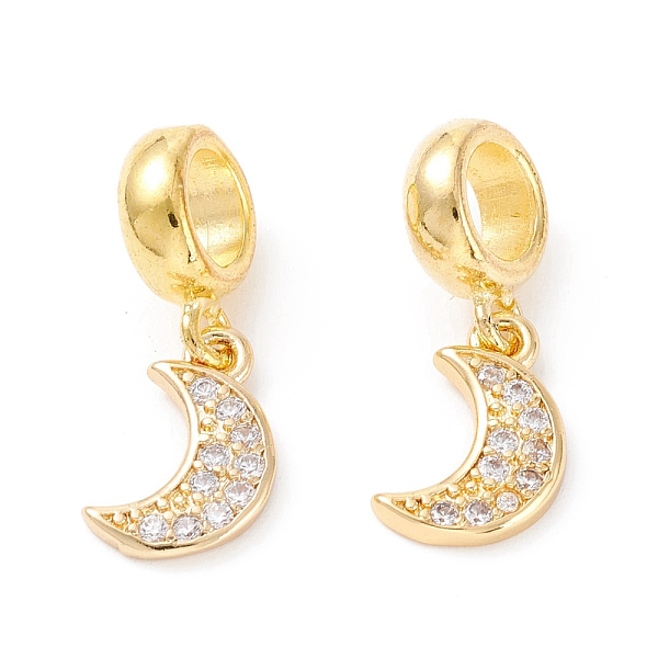 PandaHall Brass Cubic Zirconia European Dangle Charms, Largr Hole Pendants, Long-Lasting Plated, Real 18K Gold Plated, Half Moon, Clear...
PandaHall Brass Cubic Zirconia European Dangle Charms, Largr Hole Pendants, Long-Lasting Plated, Real 18K Gold Plated, Half Moon, Clear...