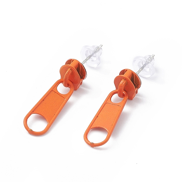 PandaHall Alloy Zipper Buckle Dangle Stud Earrings with Iron Pins for Women, Dark Orange, 25.5mm, Pin: 0.7mm Alloy Others
PandaHall Alloy Zipper Buckle Dangle Stud Earrings with Iron Pins for Women, Dark Orange, 25.5mm, Pin: 0.7mm Alloy Others