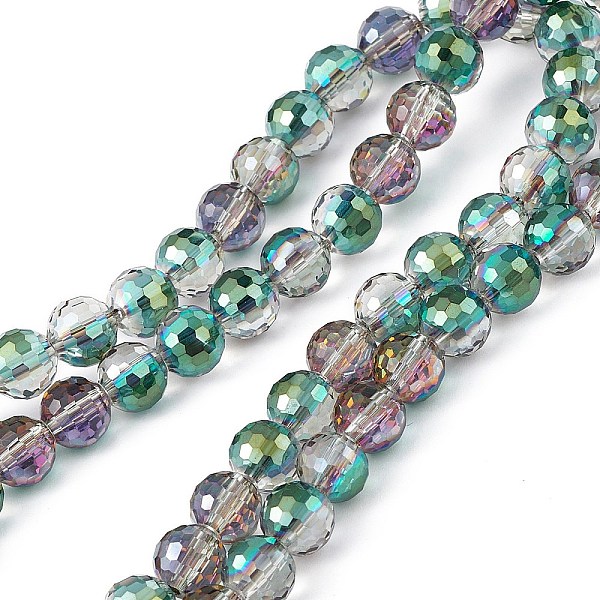 PandaHall Transparent Electroplate Glass Beads Strands, Faceted(96 Facets), Round, Half Plated, Green, 7.5~8x7mm, Hole: 1.2mm, about...
PandaHall Transparent Electroplate Glass Beads Strands, Faceted(96 Facets), Round, Half Plated, Green, 7.5~8x7mm, Hole: 1.2mm, about...