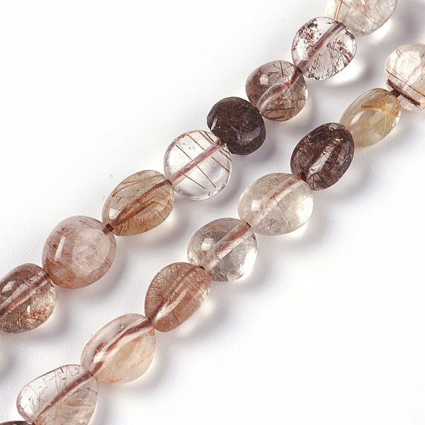 PandaHall Natural Rutilated Quartz Beads Strands, Tumbled Stone, Nuggets, 5~12x5~8mm, Hole: 1mm, about 47pcs/strand, 15.7 inch(40cm)...
PandaHall Natural Rutilated Quartz Beads Strands, Tumbled Stone, Nuggets, 5~12x5~8mm, Hole: 1mm, about 47pcs/strand, 15.7 inch(40cm)...