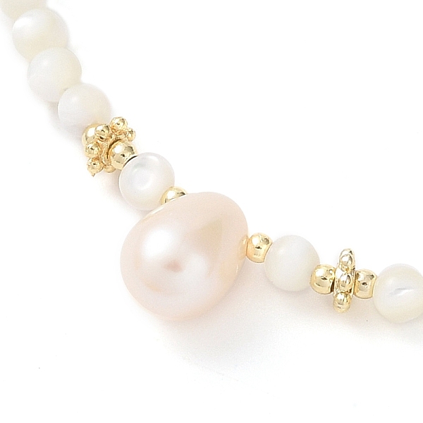 PandaHall Natural Trochid Shell Beaded Necklaces, Pearl and Glass Beads Necklaces, Real 14K Gold Plated, 15.59 inch(39.6cm) Shell
PandaHall Natural Trochid Shell Beaded Necklaces, Pearl and Glass Beads Necklaces, Real 14K Gold Plated, 15.59 inch(39.6cm) Shell