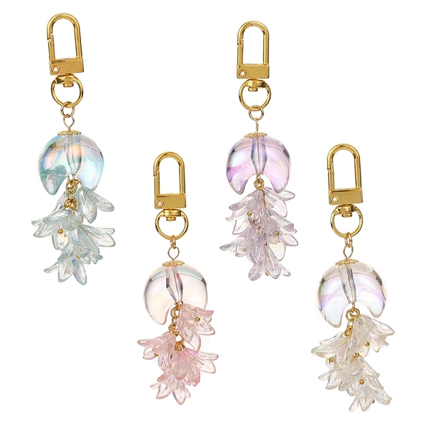 PandaHall Resin & Acrylic Pendant Decorations, Alloy Swivel Clasps Charms, Golden, Lily Flower & Moon, Mixed Color, 97x25~33mm Acrylic..., Multicolor
PandaHall Resin & Acrylic Pendant Decorations, Alloy Swivel Clasps Charms, Golden, Lily Flower & Moon, Mixed Color, 97x25~33mm Acrylic..., Multicolor