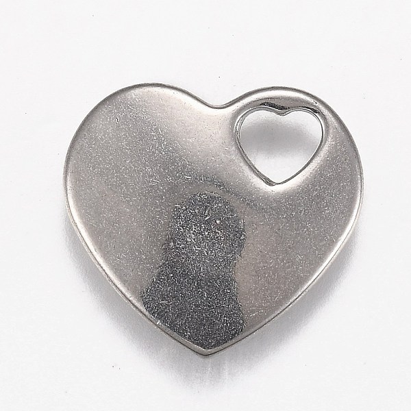 PandaHall 304 Stainless Steel Pendants, Heart, Stainless Steel Color, 26x28x5mm, Hole: 6x7.5mm Stainless Steel+Rhinestone Heart
PandaHall 304 Stainless Steel Pendants, Heart, Stainless Steel Color, 26x28x5mm, Hole: 6x7.5mm Stainless Steel+Rhinestone Heart