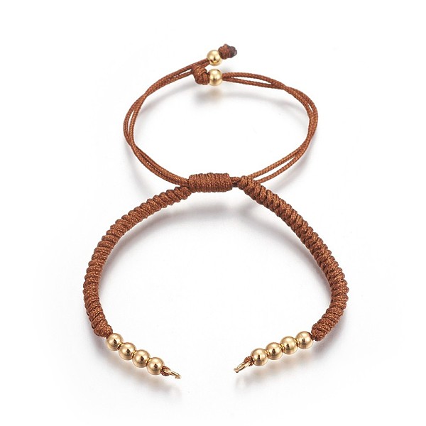 PandaHall Nylon Cord Braided Bead Bracelets Making, with Brass Beads, Long-Lasting Plated, Real 24K Gold Plated, Saddle Brown, 10-1/4 inch...
PandaHall Nylon Cord Braided Bead Bracelets Making, with Brass Beads, Long-Lasting Plated, Real 24K Gold Plated, Saddle Brown, 10-1/4 inch...