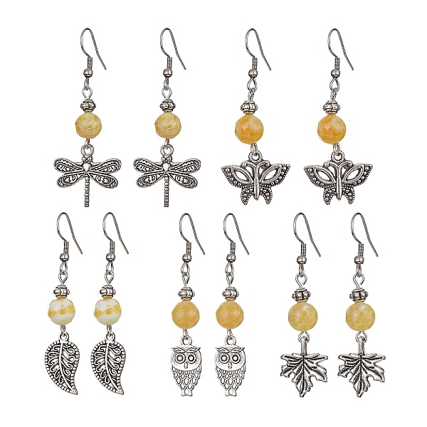 PandaHall Alloy Agate Dyed & Heated, Grade A Dangle Earrings, Leaf, 51~53.5mm Alloy Leaf
PandaHall Alloy Agate Dyed & Heated, Grade A Dangle Earrings, Leaf, 51~53.5mm Alloy Leaf