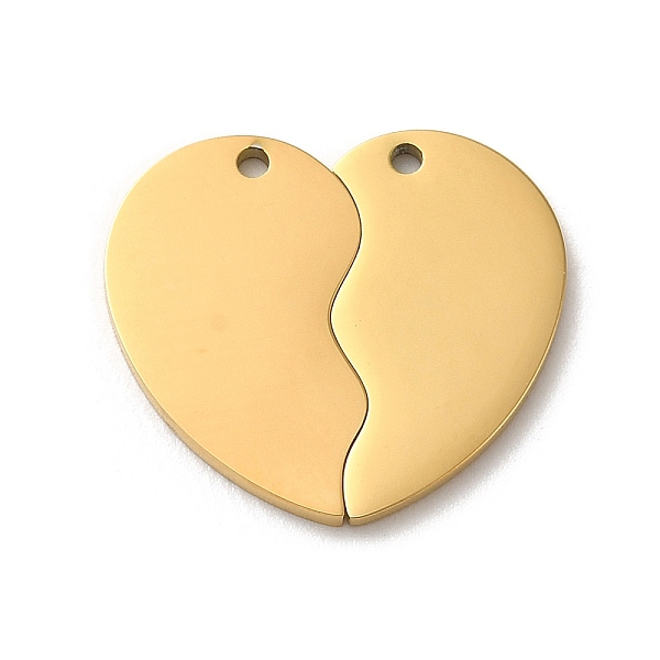 PandaHall Ion Plating(IP) 304 Stainless Steel Split Pendants, Laser Cut, Heart Charm, Golden, 20x22.5x1.5mm, Hole: 1.4mm 304 Stainless Steel...
PandaHall Ion Plating(IP) 304 Stainless Steel Split Pendants, Laser Cut, Heart Charm, Golden, 20x22.5x1.5mm, Hole: 1.4mm 304 Stainless Steel...