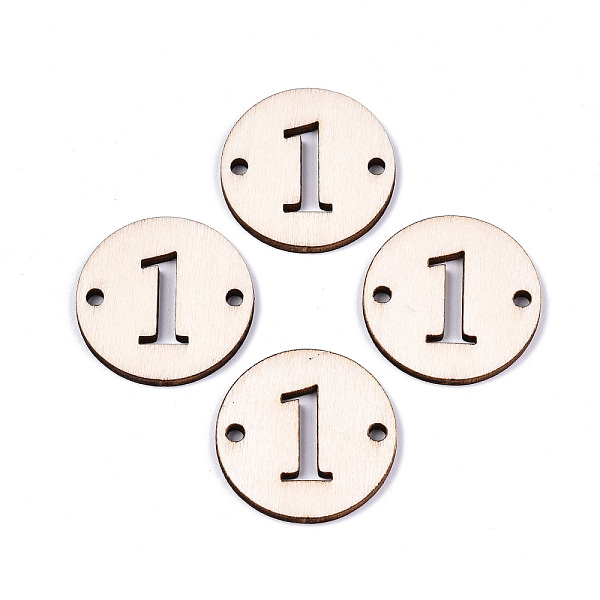 PandaHall Unfinished Natural Poplar Wood Links Connectors, Laser Cut, Flat Round with Number, Num.1, 29.5x2.5mm, Hole: 2.5mm Wood Number
PandaHall Unfinished Natural Poplar Wood Links Connectors, Laser Cut, Flat Round with Number, Num.1, 29.5x2.5mm, Hole: 2.5mm Wood Number
