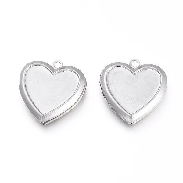 PandaHall 316 Stainless Steel Locket Pendants, Photo Frame Charms for Necklaces, Heart, Stainless Steel Color, Tray: 13x16mm, 25x22.5x4.5mm...
PandaHall 316 Stainless Steel Locket Pendants, Photo Frame Charms for Necklaces, Heart, Stainless Steel Color, Tray: 13x16mm, 25x22.5x4.5mm...