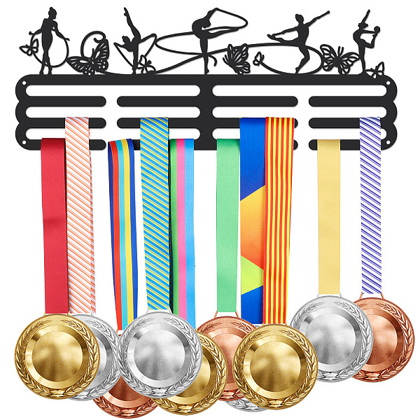 PandaHall Fashion Iron Medal Hanger Holder Display Wall Rack, Sports Theme, with Screws, Gymnastic Actions, Butterfly Pattern, 150x400mm...
PandaHall Fashion Iron Medal Hanger Holder Display Wall Rack, Sports Theme, with Screws, Gymnastic Actions, Butterfly Pattern, 150x400mm...
