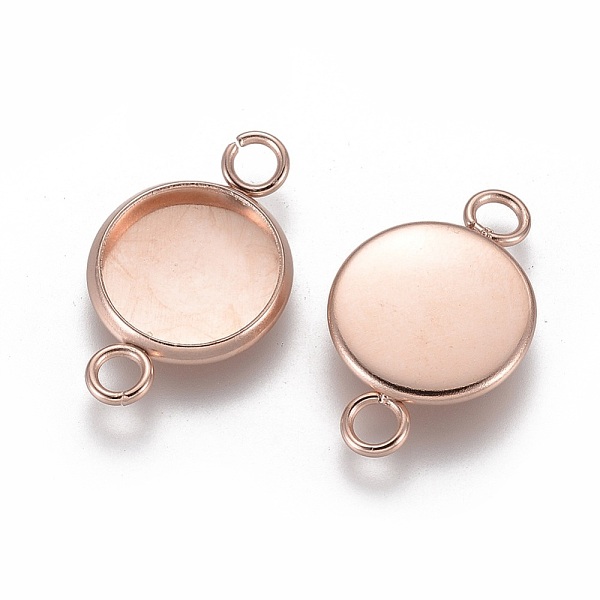 PandaHall 201 Stainless Steel Cabochon Connector Settings, Plain Edge Bezel Cups, Flat Round, Rose Gold, Tray: 10mm, 19x12x2mm, Hole: 2mm...
PandaHall 201 Stainless Steel Cabochon Connector Settings, Plain Edge Bezel Cups, Flat Round, Rose Gold, Tray: 10mm, 19x12x2mm, Hole: 2mm...