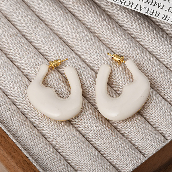 PandaHall Nuggets Brass Enamel Half Hoop Stud Earrings for Women, Real 18K Gold Plated, 36x28mm Brass Nuggets
PandaHall Nuggets Brass Enamel Half Hoop Stud Earrings for Women, Real 18K Gold Plated, 36x28mm Brass Nuggets