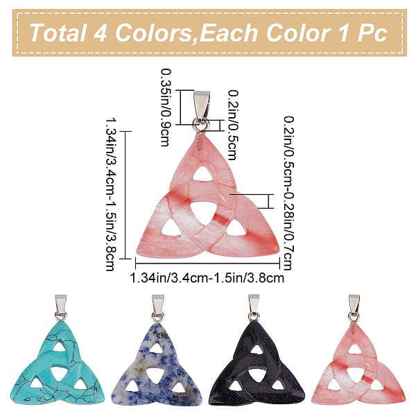 PandaHall SUNNYCLUE 1 Box 4Pcs Gemstone Charms Celtic Knot Charms Bulk Natural Chakra Crystal Reiki Quartz Healing Health Energy Lucky...
PandaHall SUNNYCLUE 1 Box 4Pcs Gemstone Charms Celtic Knot Charms Bulk Natural Chakra Crystal Reiki Quartz Healing Health Energy Lucky...