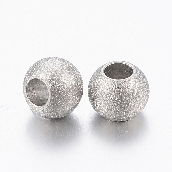 PandaHall 304 Stainless Steel Textured Beads, Rondelle, Stainless Steel Color, 4x3mm, Hole: 2mm 304 Stainless Steel Rondelle
PandaHall 304 Stainless Steel Textured Beads, Rondelle, Stainless Steel Color, 4x3mm, Hole: 2mm 304 Stainless Steel Rondelle