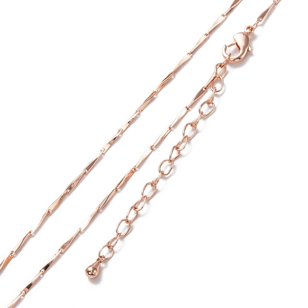 PandaHall Brass Bar Link Chain Necklaces, Long-Lasting Plated, Real Rose Gold Plated, 16.14 inch(41cm) Brass
PandaHall Brass Bar Link Chain Necklaces, Long-Lasting Plated, Real Rose Gold Plated, 16.14 inch(41cm) Brass