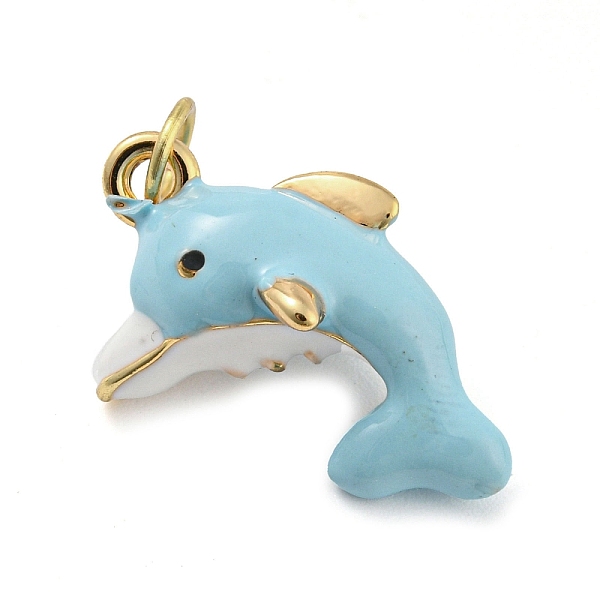 PandaHall Dolphin Rack Plating Brass Enamel Pendants, with Jump Ring, Long-Lasting Plated, Cadmium Free & Lead Free, Real 18K Gold Plated...
PandaHall Dolphin Rack Plating Brass Enamel Pendants, with Jump Ring, Long-Lasting Plated, Cadmium Free & Lead Free, Real 18K Gold Plated...