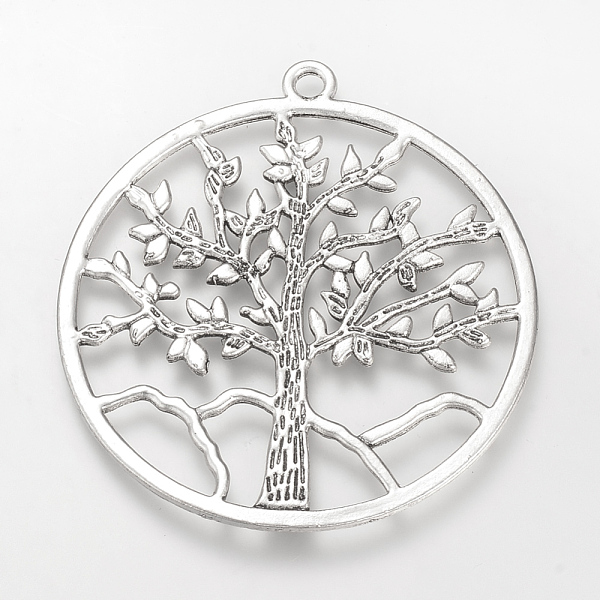 PandaHall Tibetan Style Alloy Pendants, Cadmium Free & Lead Free, Ring with Tree of Life, Big Pendants, Antique Silver, 61x56.5x1.5mm, Hole...
PandaHall Tibetan Style Alloy Pendants, Cadmium Free & Lead Free, Ring with Tree of Life, Big Pendants, Antique Silver, 61x56.5x1.5mm, Hole...