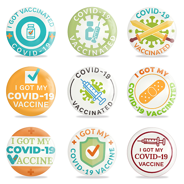 PandaHall GLOBLELAND 9Pcs Health Tinplate Brooch Unisex Pins Bag Accessories Covid-19 Vaccine Pins Buttons, Mixed Colors, 58 x 4mm Tinplate..., Multicolor
PandaHall GLOBLELAND 9Pcs Health Tinplate Brooch Unisex Pins Bag Accessories Covid-19 Vaccine Pins Buttons, Mixed Colors, 58 x 4mm Tinplate..., Multicolor