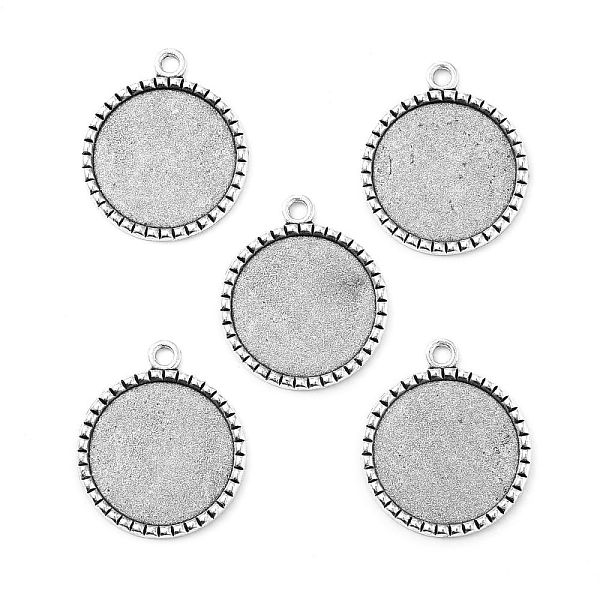 PandaHall Tibetan Style Antique Silver Alloy Flat Round Pendant Cabochon Settings, Cadmium Free & Lead Free, Tray: 25mm, 35x30x2mm, Hole...
PandaHall Tibetan Style Antique Silver Alloy Flat Round Pendant Cabochon Settings, Cadmium Free & Lead Free, Tray: 25mm, 35x30x2mm, Hole...