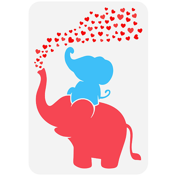 PandaHall FINGERINSPIRE Loving Heart Elephant Stencil 11.7x8.3 inch Mother and Child Elephants Drawing Stencil Reusable Hollow Out Heart...
PandaHall FINGERINSPIRE Loving Heart Elephant Stencil 11.7x8.3 inch Mother and Child Elephants Drawing Stencil Reusable Hollow Out Heart...