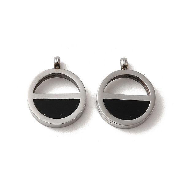 PandaHall 304 Stainless Steel Enamel Charms, Flat Round Charm, Stainless Steel Color, 12x10x2.5mm, Hole: 1.4mm Stainless Steel+Enamel Flat..., Black
PandaHall 304 Stainless Steel Enamel Charms, Flat Round Charm, Stainless Steel Color, 12x10x2.5mm, Hole: 1.4mm Stainless Steel+Enamel Flat..., Black