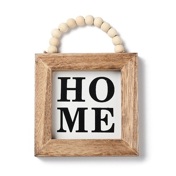 PandaHall Wooden Square Wall Pendant Decorations, with Hemp Cord and Wood Beads Hanging Home Decorations, White, 121x121x15mm, Inner...
PandaHall Wooden Square Wall Pendant Decorations, with Hemp Cord and Wood Beads Hanging Home Decorations, White, 121x121x15mm, Inner...