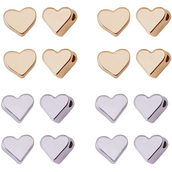 PandaHall 40pcs Gold & Platinum Heart Environmental Brass Beads Spacer Loose Beads for Jewelry Bracelet Necklace Making Charms Brass Heart
PandaHall 40pcs Gold & Platinum Heart Environmental Brass Beads Spacer Loose Beads for Jewelry Bracelet Necklace Making Charms Brass Heart