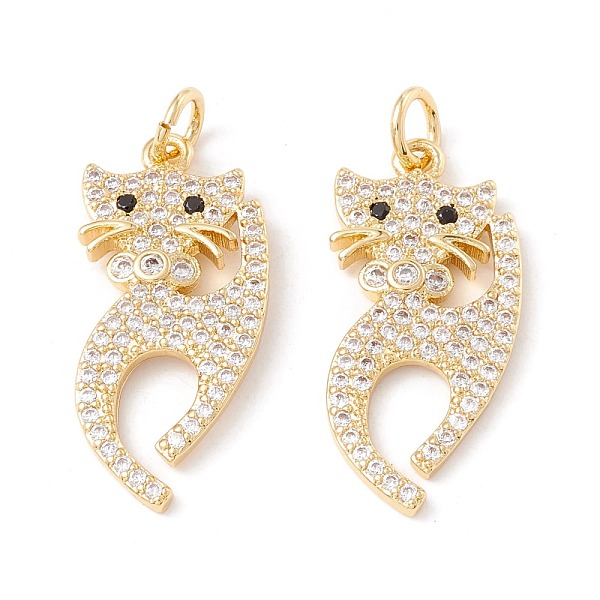 PandaHall Brass Micro Pave Cubic Zirconia Pendants, with Jump Rings, Cadmium Free & Lead Free, Long-Lasting Plated, Cat, Real 18K Gold..., Clear
PandaHall Brass Micro Pave Cubic Zirconia Pendants, with Jump Rings, Cadmium Free & Lead Free, Long-Lasting Plated, Cat, Real 18K Gold..., Clear