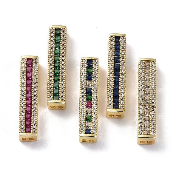 PandaHall Rack Plating Brass Pave Cubic Zirconia Connector Charms, Rectangle Links, Real 18K Gold Plated, Long-Lasting Plated, Lead Free &..., Multicolor
PandaHall Rack Plating Brass Pave Cubic Zirconia Connector Charms, Rectangle Links, Real 18K Gold Plated, Long-Lasting Plated, Lead Free &..., Multicolor