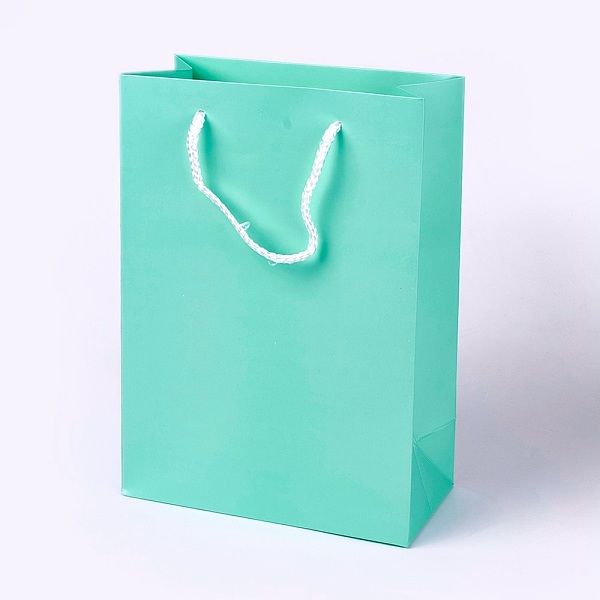 PandaHall Kraft Paper Bags, with Handles, Gift Bags, Shopping Bags, Rectangle, Aquamarine, 28x20x10.1cm Paper None Green
PandaHall Kraft Paper Bags, with Handles, Gift Bags, Shopping Bags, Rectangle, Aquamarine, 28x20x10.1cm Paper None Green