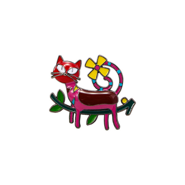 PandaHall Cat with Flower Badges, Alloy Enamel Pins, Cute Cartoon Brooch, Red, 30x25mm Alloy+Enamel Cat Shape Red
PandaHall Cat with Flower Badges, Alloy Enamel Pins, Cute Cartoon Brooch, Red, 30x25mm Alloy+Enamel Cat Shape Red
