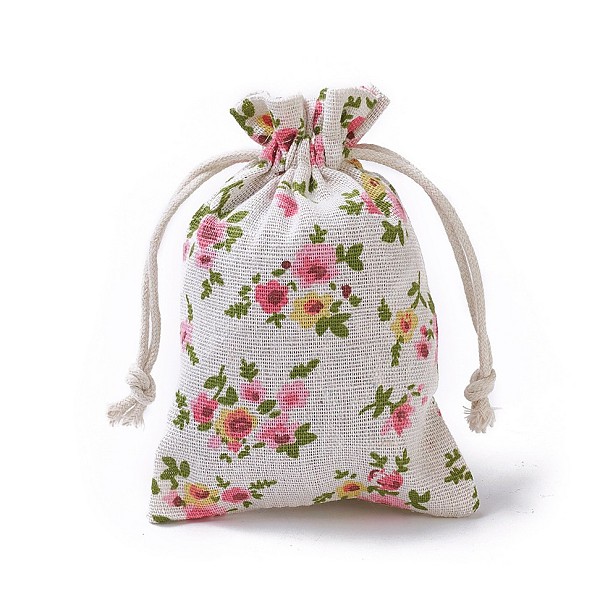 PandaHall Burlap Packing Pouches, Drawstring Bags, Rectangle with Flower Pattern, Colorful, 14~14.4x10~10.2cm Burlap
PandaHall Burlap Packing Pouches, Drawstring Bags, Rectangle with Flower Pattern, Colorful, 14~14.4x10~10.2cm Burlap