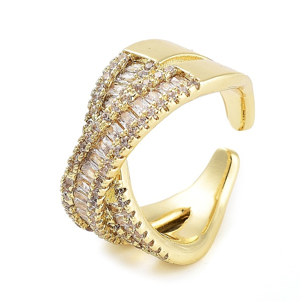 PandaHall Rack Plating Brass Micro Pave Cubic Zirconia Open Cuff Rings, Criss Cross Rings for Women, Long-Lasting Plated, Cadmium Free &...
PandaHall Rack Plating Brass Micro Pave Cubic Zirconia Open Cuff Rings, Criss Cross Rings for Women, Long-Lasting Plated, Cadmium Free &...