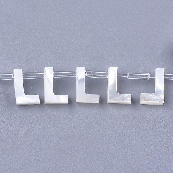 PandaHall Sea Shell Beads, Top Drilled Beads, Letter, Letter.L, 10x5x3mm, Hole: 0.8mm Other Sea Shell Letter
PandaHall Sea Shell Beads, Top Drilled Beads, Letter, Letter.L, 10x5x3mm, Hole: 0.8mm Other Sea Shell Letter