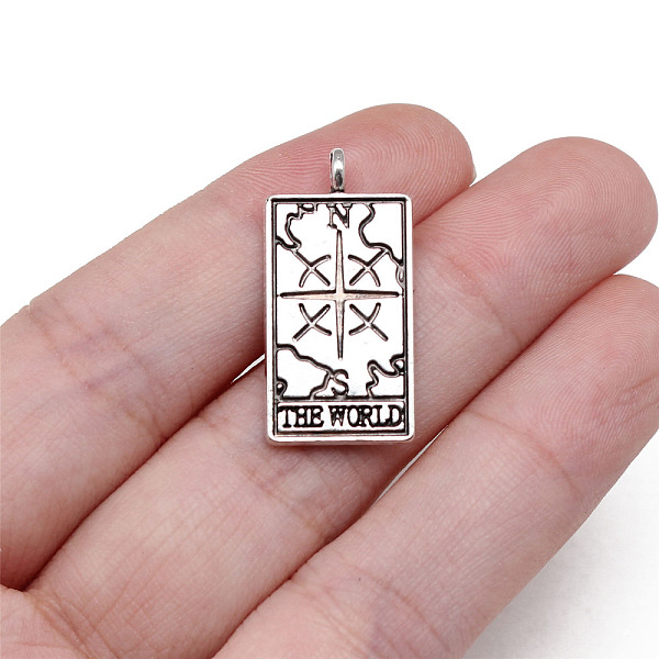PandaHall Tibetan Style Alloy Pendants, Rectangle with Tarot Pattern, Antique Silver, 2.6x1.3cm Alloy Tarot
PandaHall Tibetan Style Alloy Pendants, Rectangle with Tarot Pattern, Antique Silver, 2.6x1.3cm Alloy Tarot