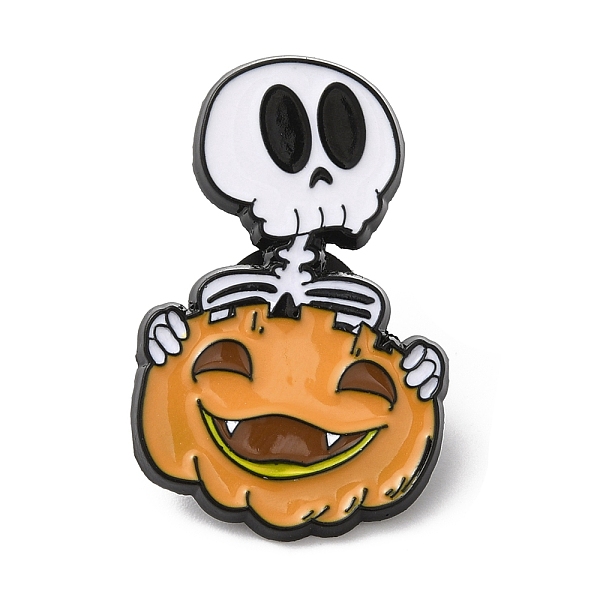 PandaHall Halloween Alloy Enamel Brooch for Backpack Clothing, Pumpkin with Skull, Sandy Brown, 31.5x20x1.5mm Alloy+Enamel Pumpkin
PandaHall Halloween Alloy Enamel Brooch for Backpack Clothing, Pumpkin with Skull, Sandy Brown, 31.5x20x1.5mm Alloy+Enamel Pumpkin