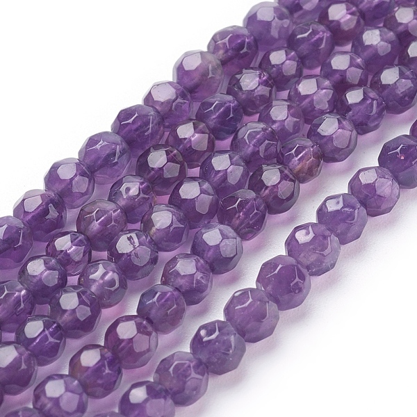 PandaHall Natural Amethyst Beads Strands, Round, Faceted, Purple, 4mm, hole: 1mm, 47pcs/strand, 8 inch Amethyst Round
PandaHall Natural Amethyst Beads Strands, Round, Faceted, Purple, 4mm, hole: 1mm, 47pcs/strand, 8 inch Amethyst Round