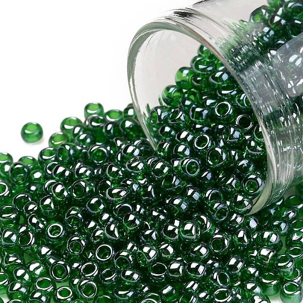 PandaHall TOHO Round Seed Beads, Japanese Seed Beads, (108B) Transparent Mint Green Luster, 8/0, 3mm, Hole: 1mm, about 1110pcs/50g Glass...
PandaHall TOHO Round Seed Beads, Japanese Seed Beads, (108B) Transparent Mint Green Luster, 8/0, 3mm, Hole: 1mm, about 1110pcs/50g Glass...