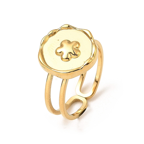 PandaHall 304 Stainless Steel Open Cuff Ring Findings, Bezel Cup Ring Settings, Flat Round with Star, Real 18K Gold Plated, US Size 6 1/2...
PandaHall 304 Stainless Steel Open Cuff Ring Findings, Bezel Cup Ring Settings, Flat Round with Star, Real 18K Gold Plated, US Size 6 1/2...