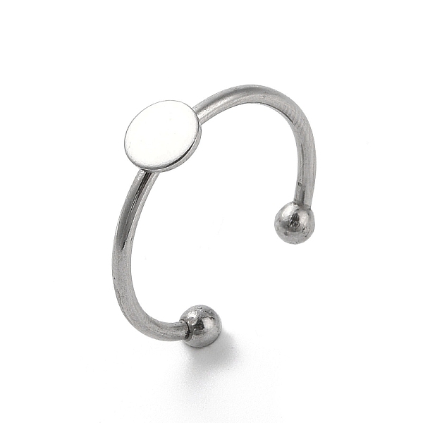 PandaHall Adjustable 304 Stainless Steel Finger Rings Components, Pad Ring Base Findings, Flat Round, Stainless Steel Color, US Size 8 1/2...
PandaHall Adjustable 304 Stainless Steel Finger Rings Components, Pad Ring Base Findings, Flat Round, Stainless Steel Color, US Size 8 1/2...