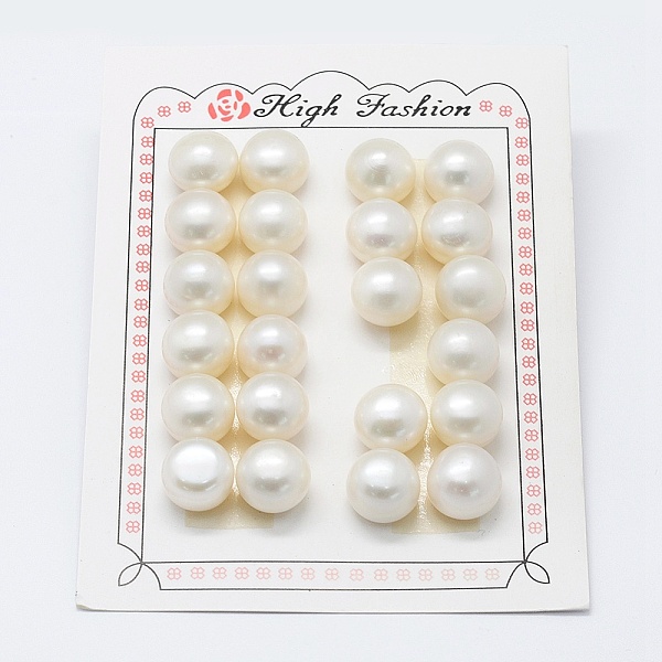 PandaHall Natural Cultured Freshwater Pearl Beads, Grade 3A, Half Drilled, Rondelle, Floral White, 12.5~14x10mm, Hole: 0.8mm, about...
PandaHall Natural Cultured Freshwater Pearl Beads, Grade 3A, Half Drilled, Rondelle, Floral White, 12.5~14x10mm, Hole: 0.8mm, about...
