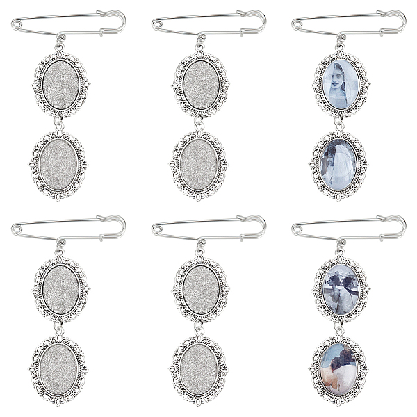 PandaHall DIY Blank Oval Alloy Brooches DIY Making Kits, Antique Silver, 95x56mm Alloy Oval Clear
PandaHall DIY Blank Oval Alloy Brooches DIY Making Kits, Antique Silver, 95x56mm Alloy Oval Clear